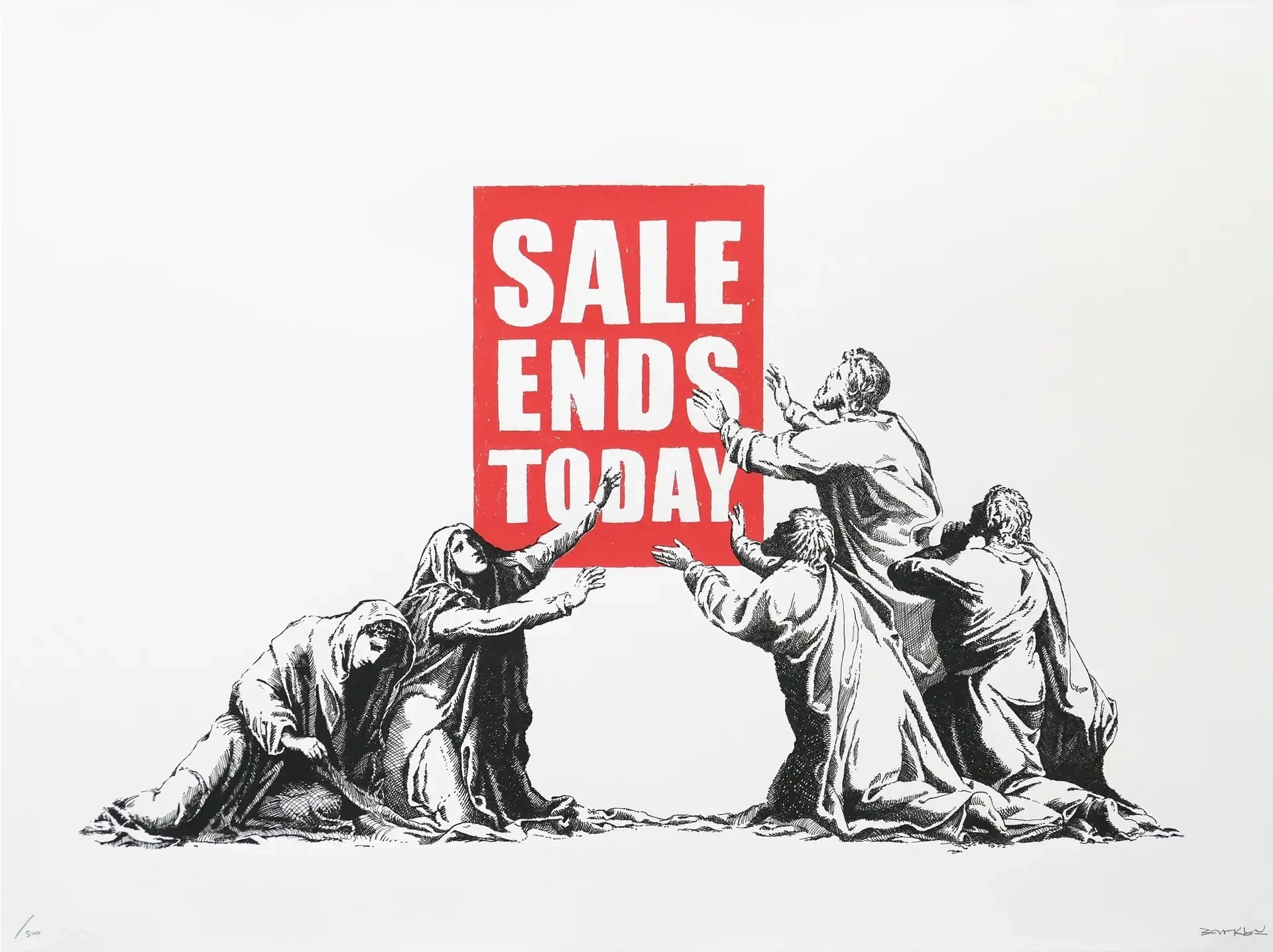 Sale Ends v2 – signed by Banksy