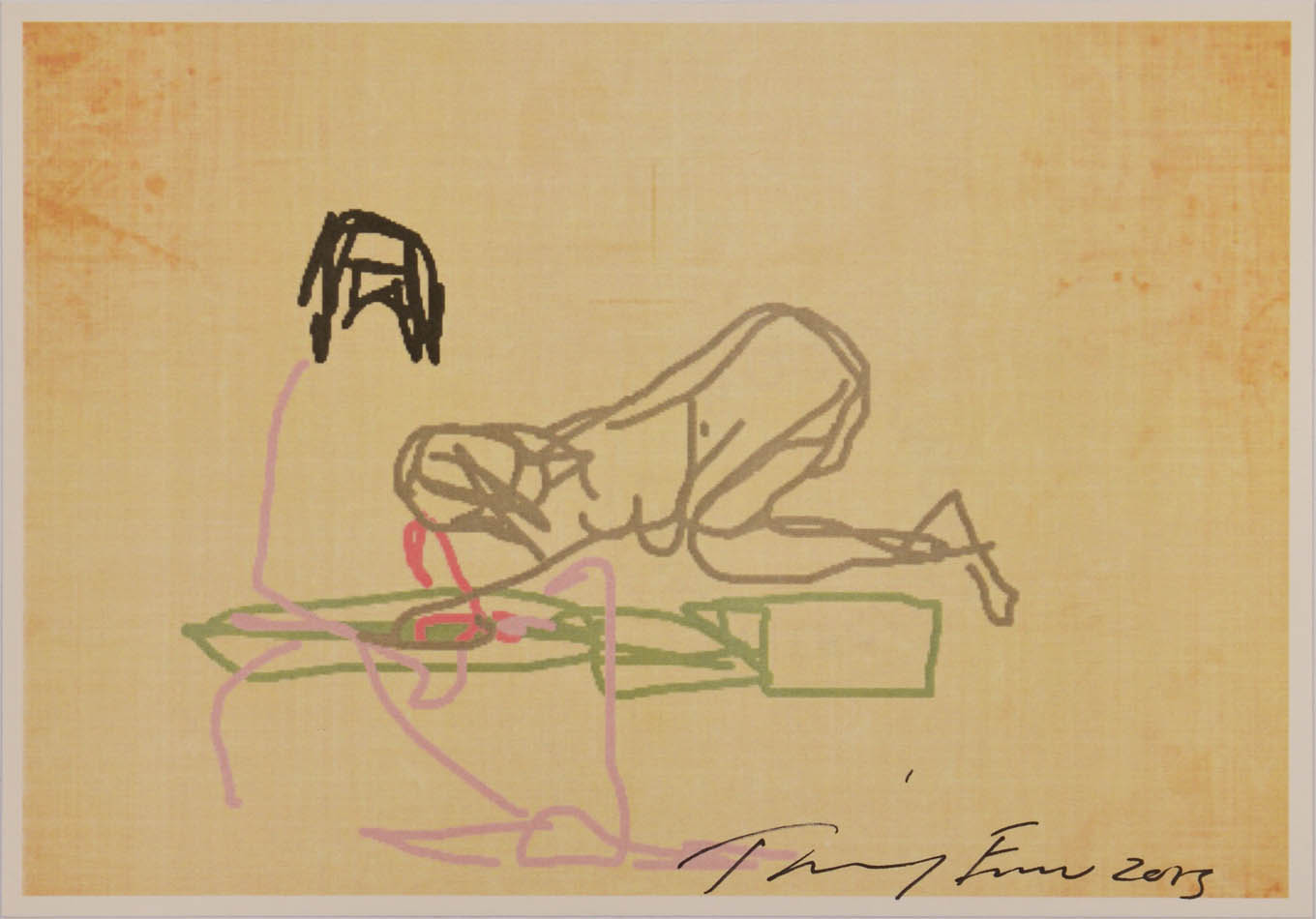 iPad Postcard Sketches (set of 5) by Tracey Emin