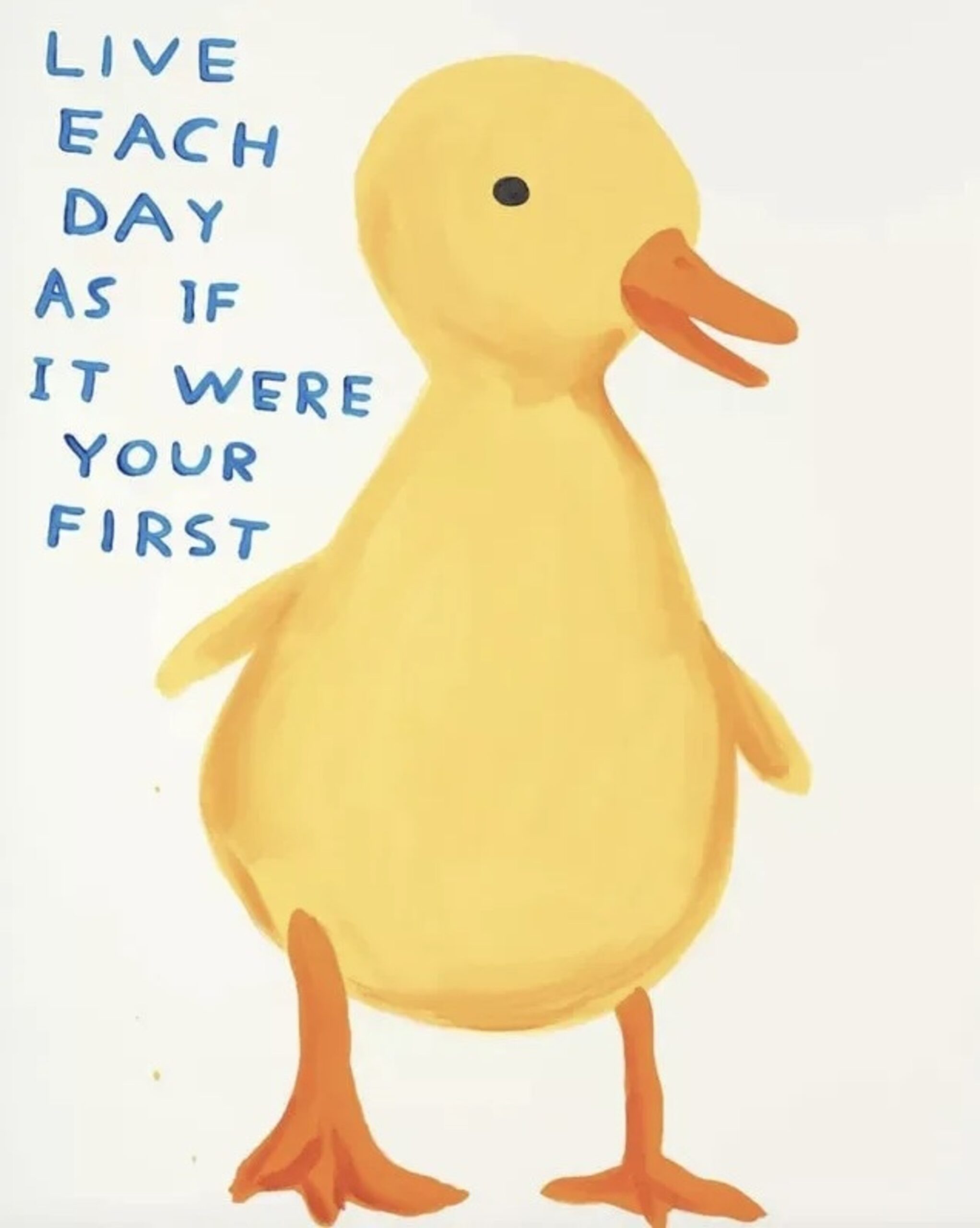 Live Each Day as if it’s the First by David Shrigley