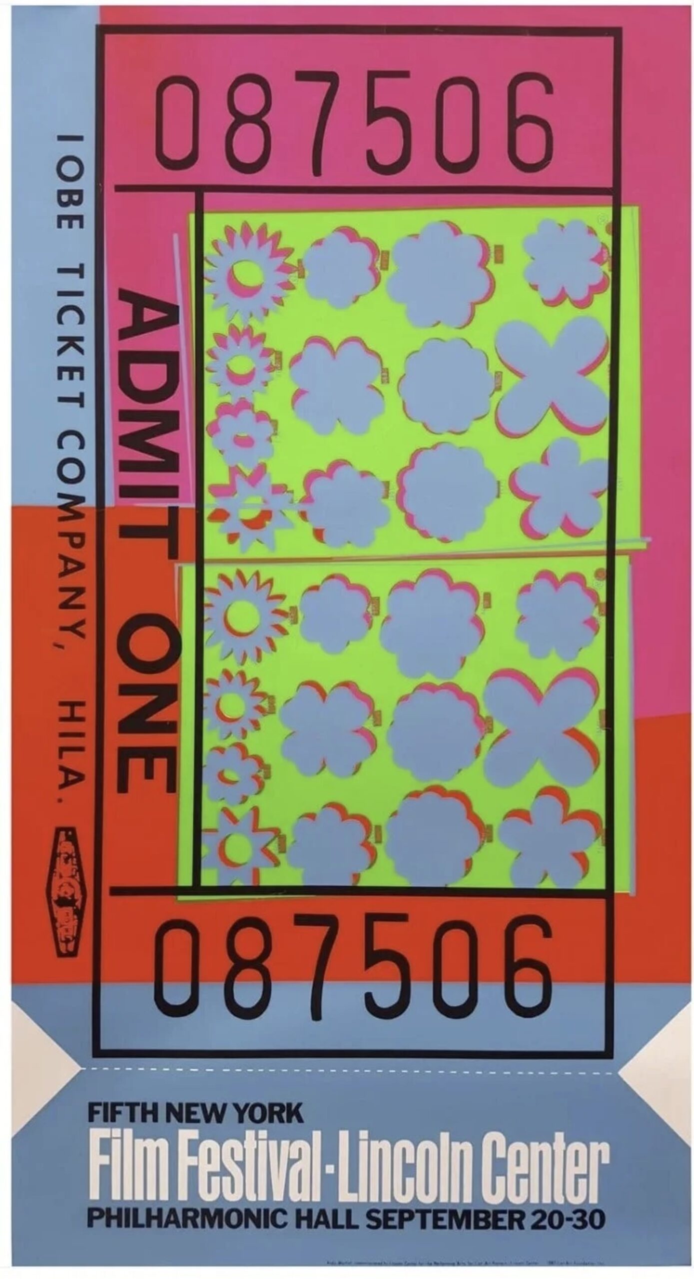 Lincoln Centre Ticket by Andy Warhol