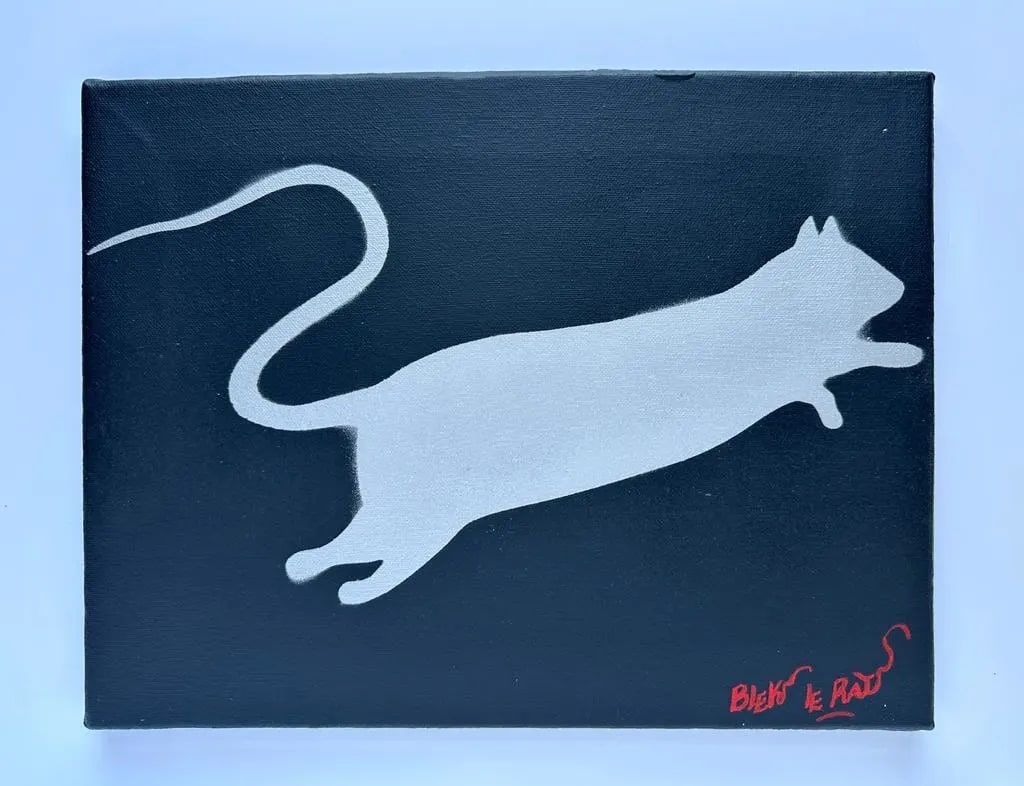 Silver Rat by Blek Le Rat