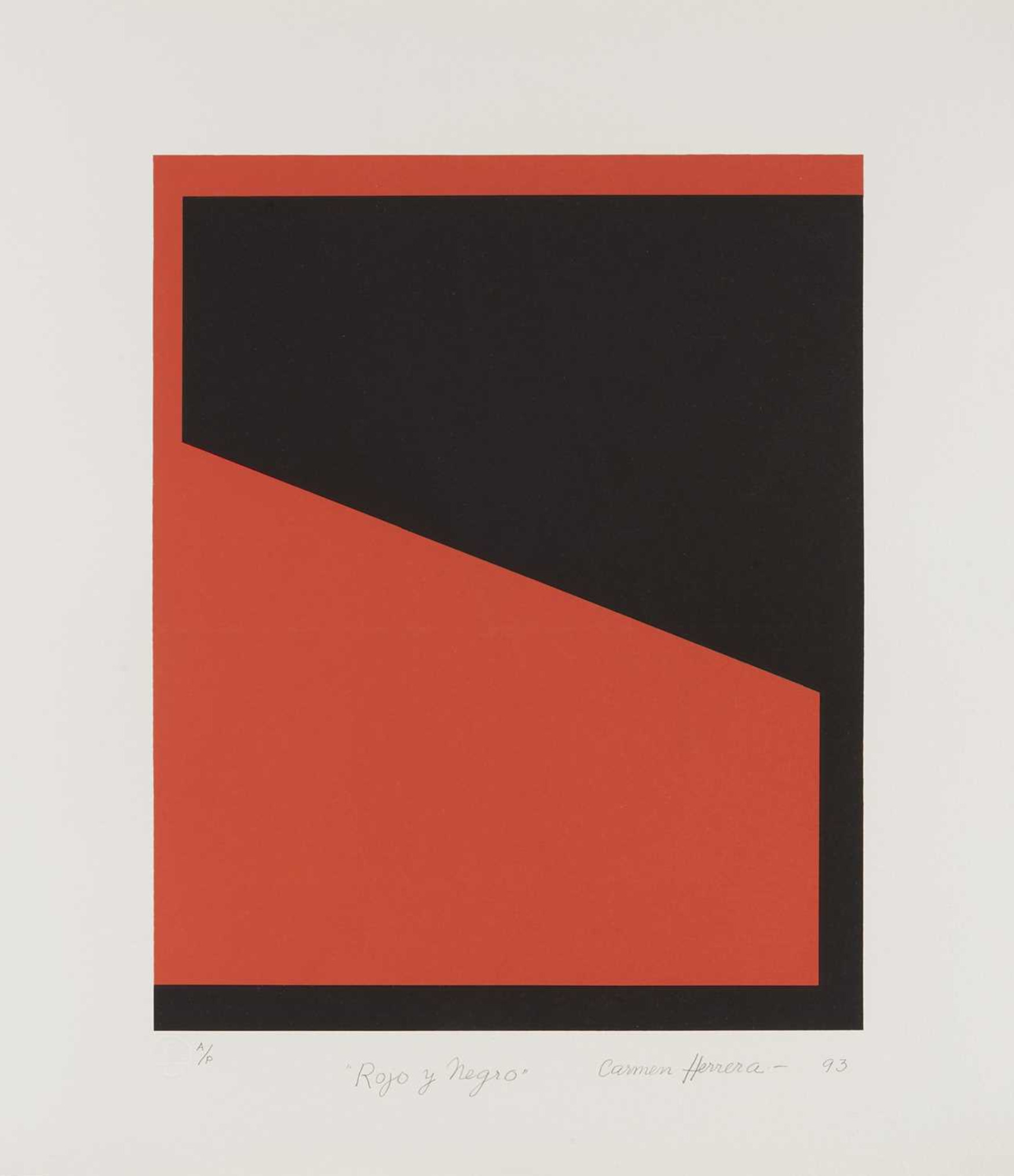 Rojo y Negro (Red and Black) by Carmen Herrera