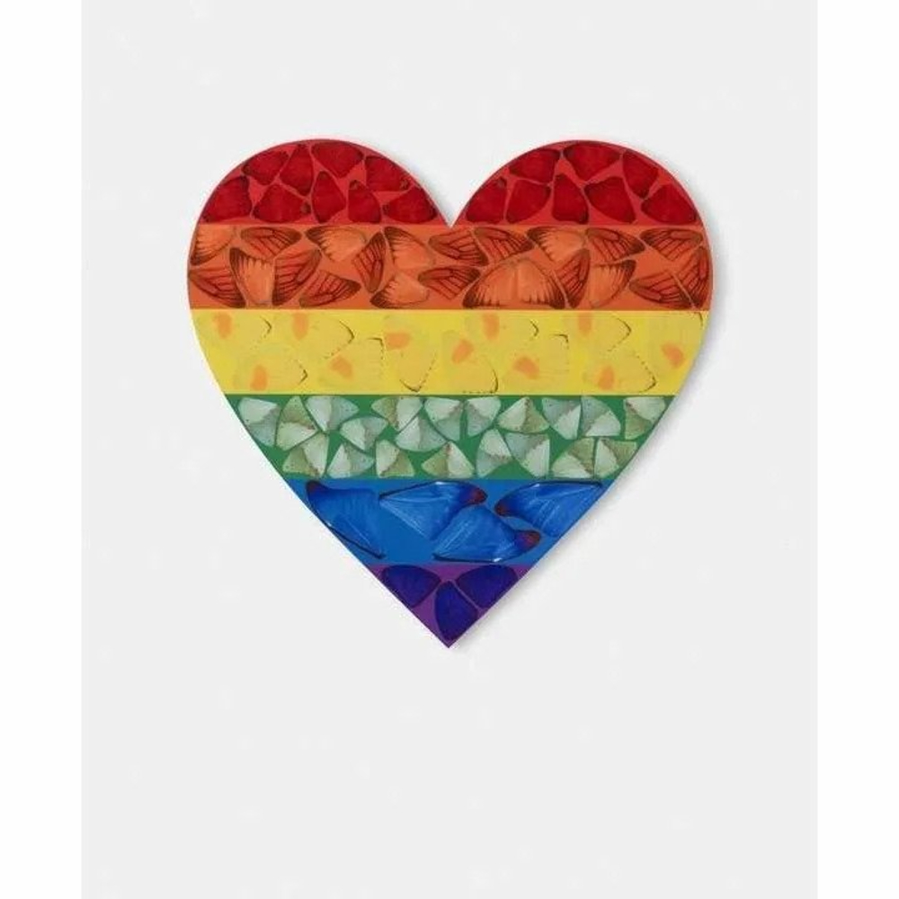 Rainbow Heart (Large) by Damien Hirst