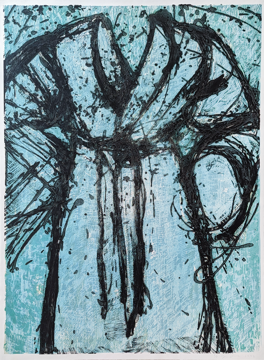 The Blue Carborundum Robe by Jim Dine