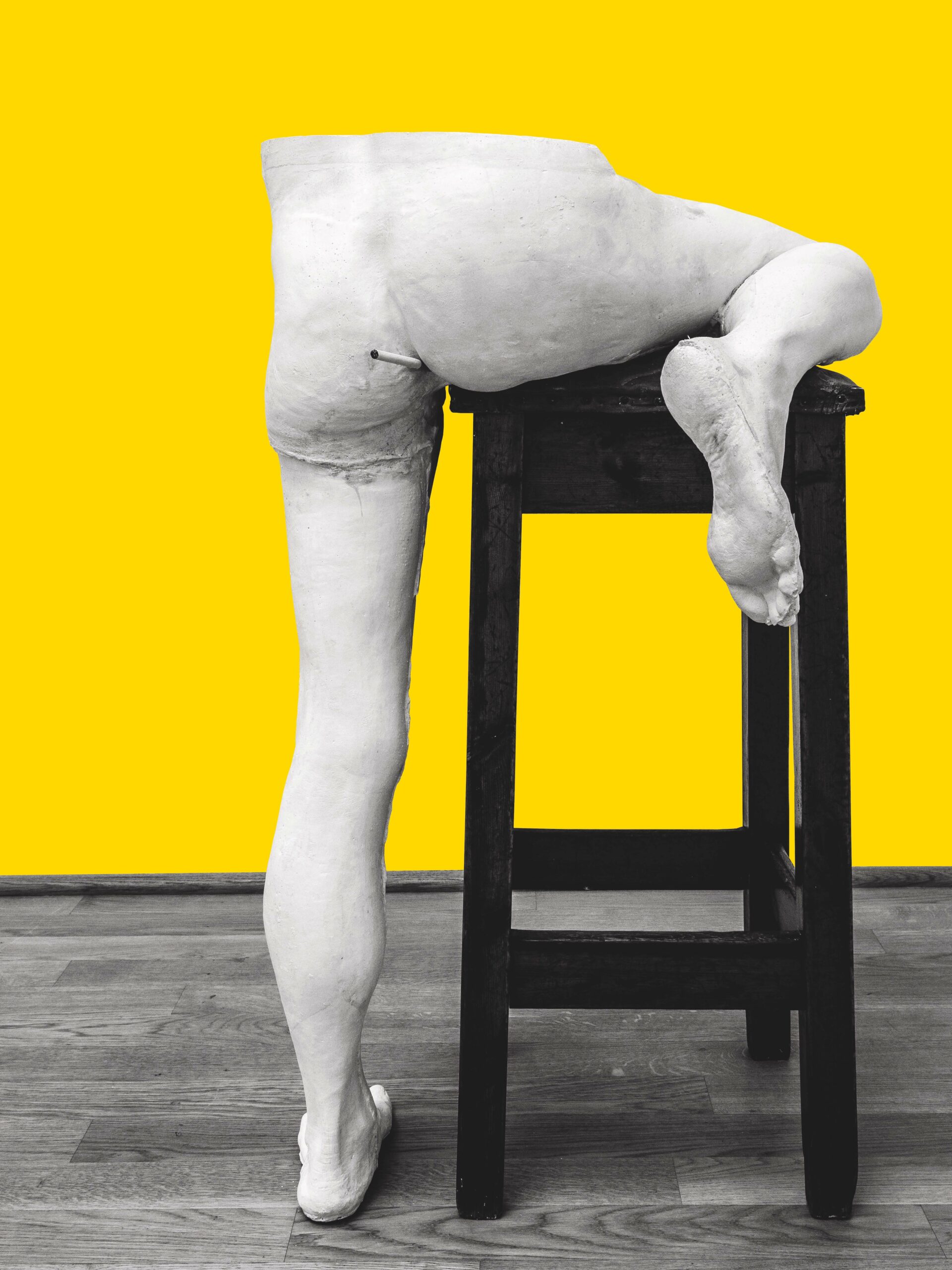 My Bum on the Bar-Stool by Julian Simmons and Sarah Lucas