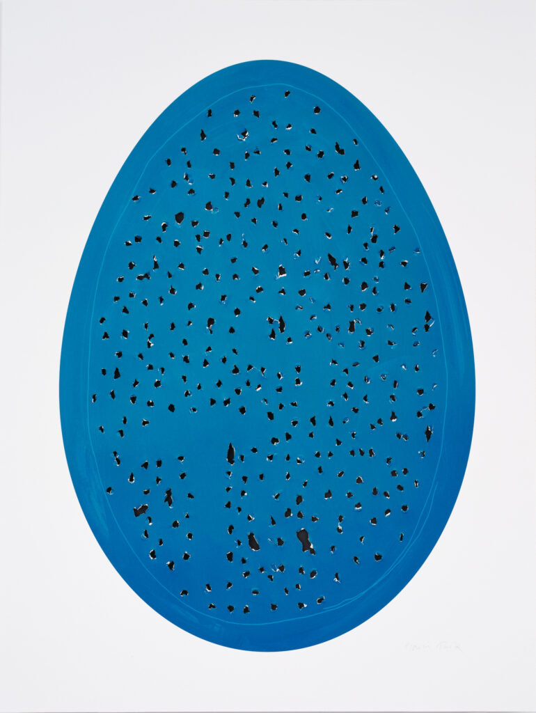 Holy Eggs (Blue) by Gavin Turk