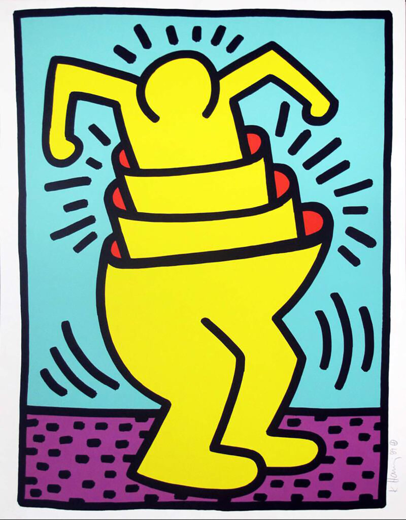 Untitled (Cup Man) by Keith Haring