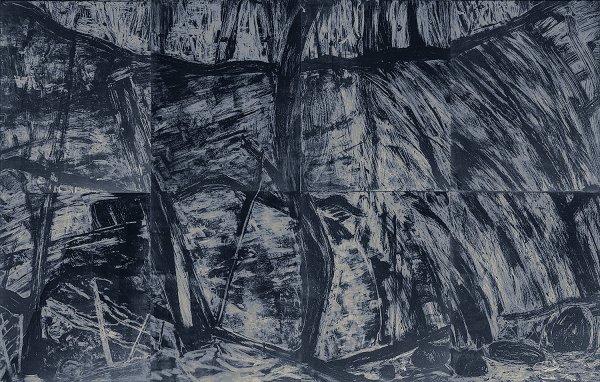 Waterfall Suite/blue, 2000, Deborah Freedman