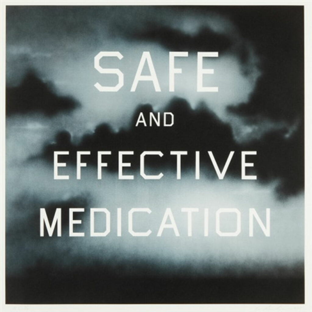 Safe and Effective Medication, 2001, Ed Ruscha