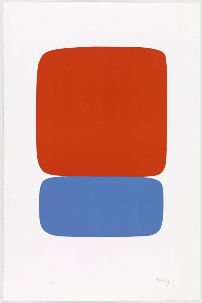 Red-Orange over Blue, 1964, Ellsworth Kelly