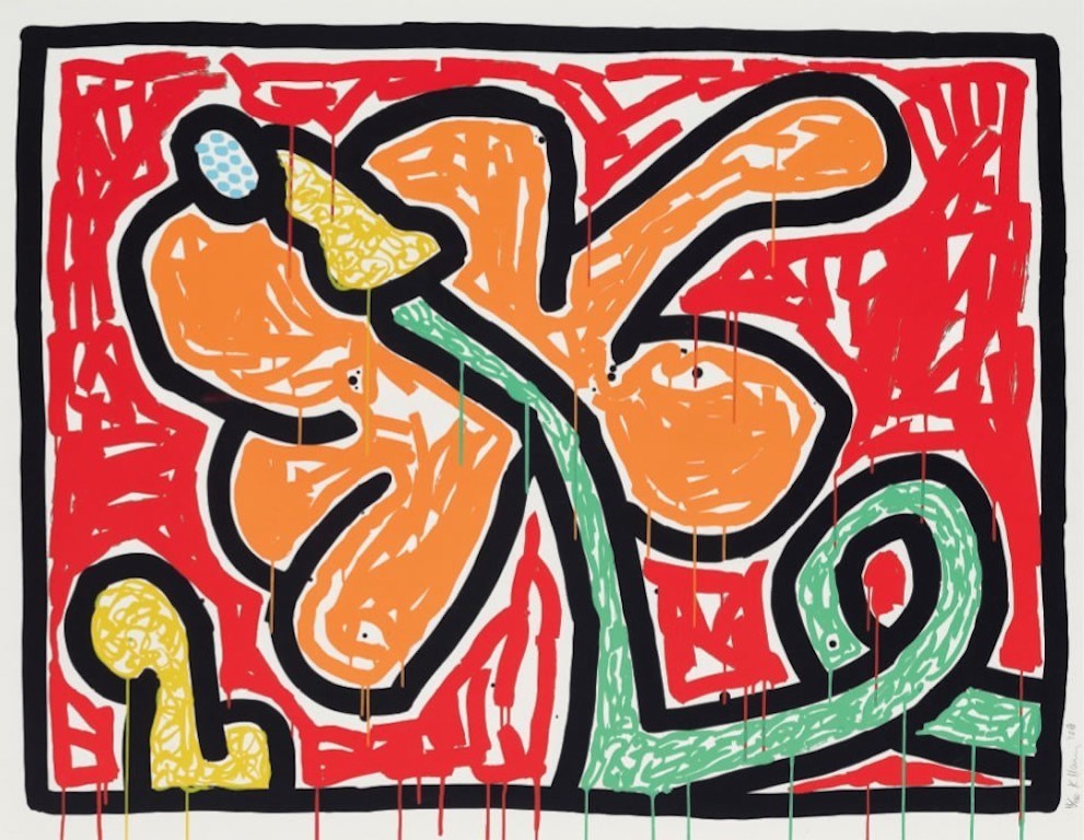 Flowers (V), 1990, Keith Haring