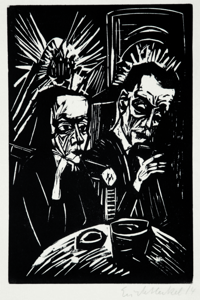 Beim Vorlesen (Reading Aloud), 1914, Erich Heckel