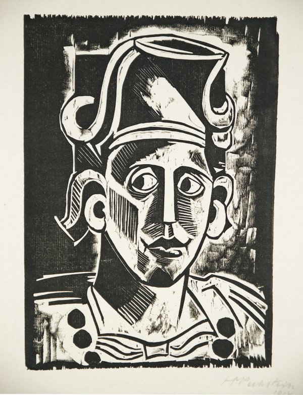 Exotische Köpfe VI, 1917, Max Pechstein