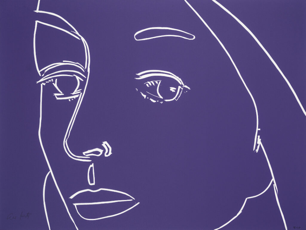 Ada (Purple), 2022, Alex Katz