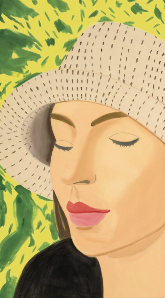 Straw Hat 3 by Alex Katz