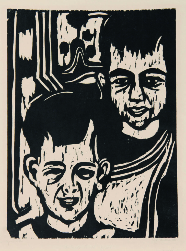 Children Portrait K-H. Two Boys (Köhler-Haussen), 1908, Ernst Ludwig Kirchner