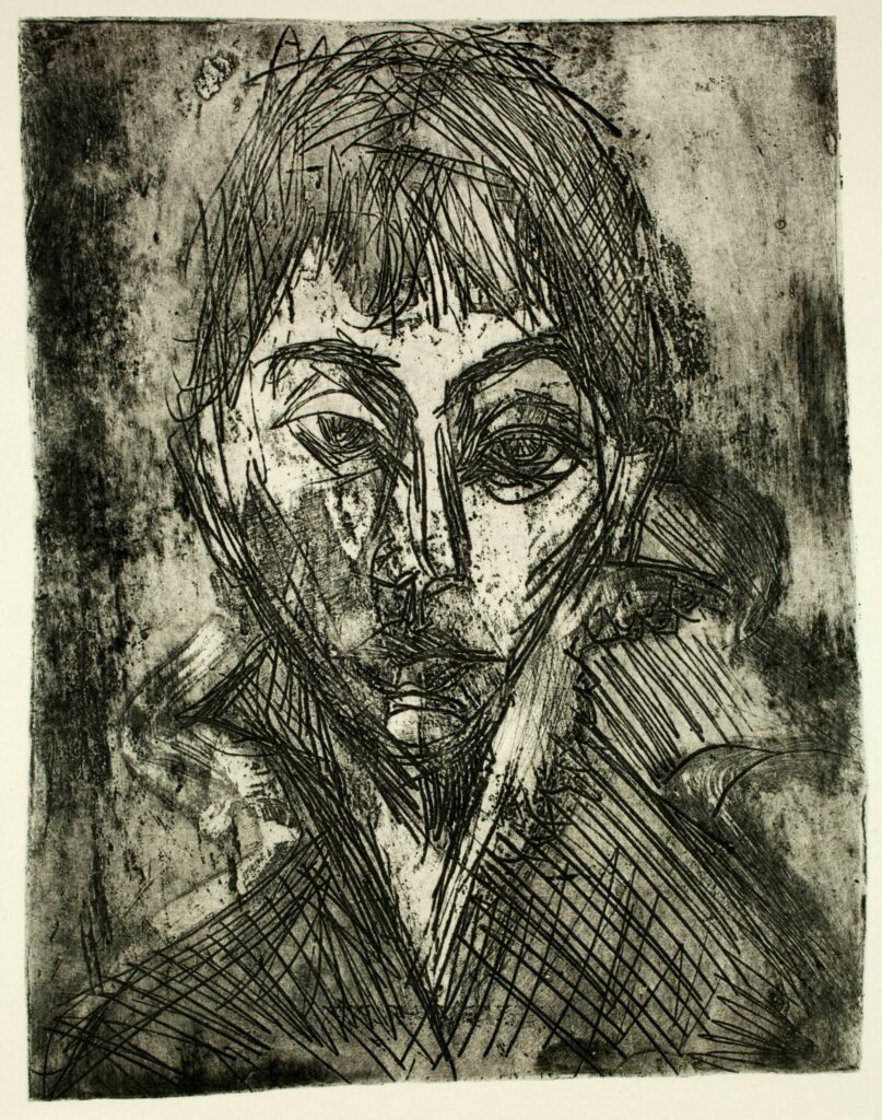 Kopf Gerda (Head Gerda), 1915, Ernst Ludwig Kirchner