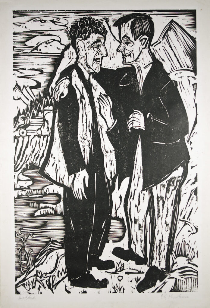 Die Freunde (Müller Und Scherer), 1924, Ernst Ludwig Kirchner