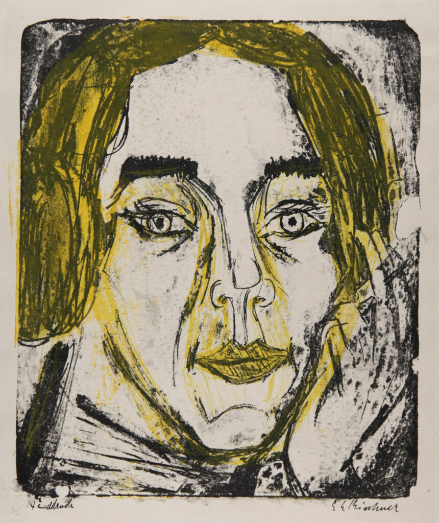 Kopf Mary Wigman (Head of Mary Wigman), 1926, Ernst Ludwig Kirchner