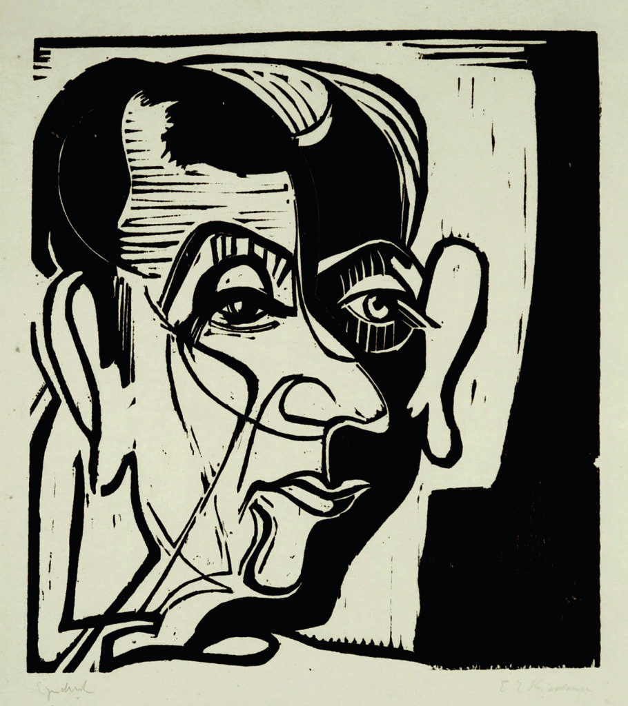 Kopf Hans Arp (Head of Hans Arp), 1929, Ernst Ludwig Kirchner