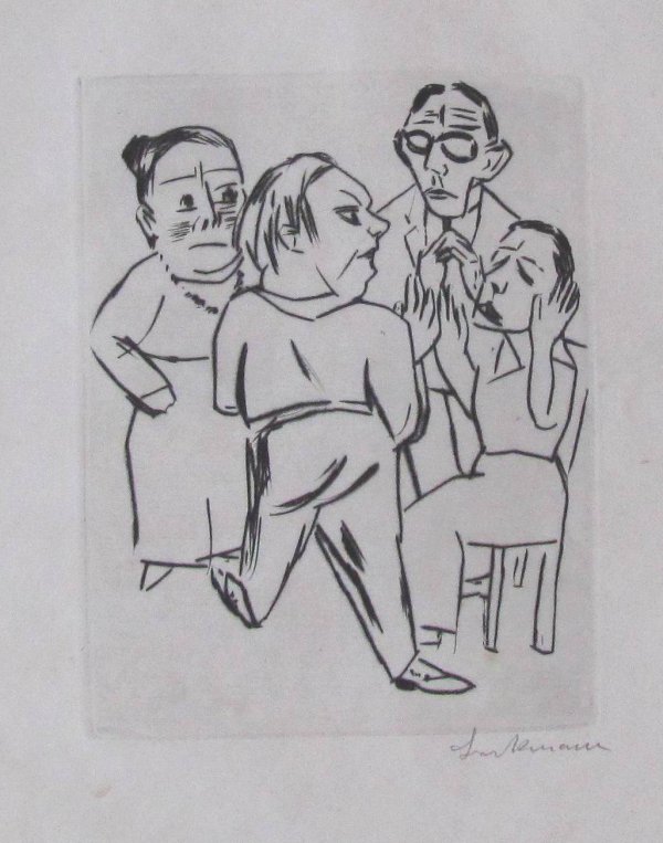 Ebbi: Illustration Fur Akt I by Max Beckmann