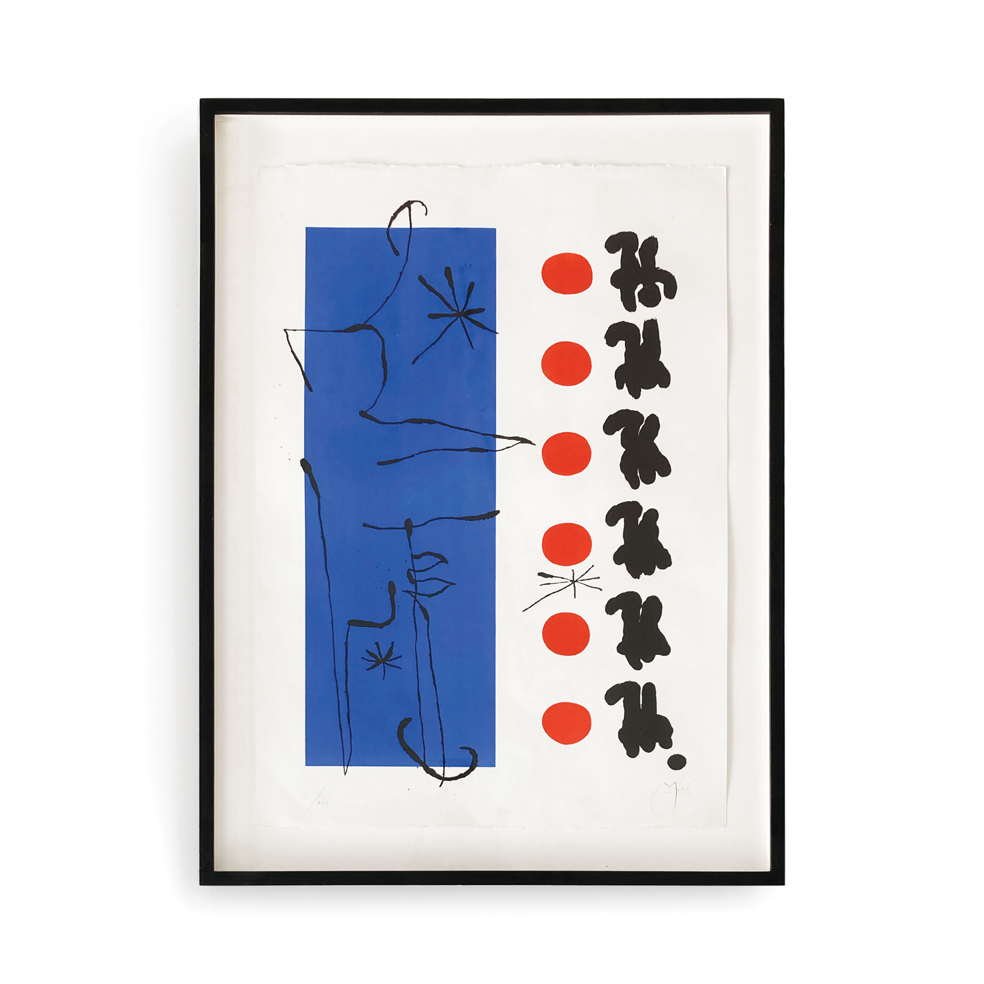 Red And Blue by Joan Miró