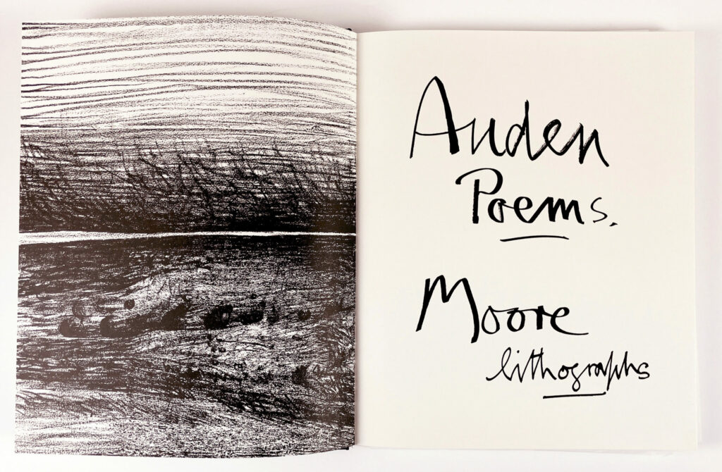 Auden Poems/Moore Lithographs book (Edition B), 1974, Henry Moore