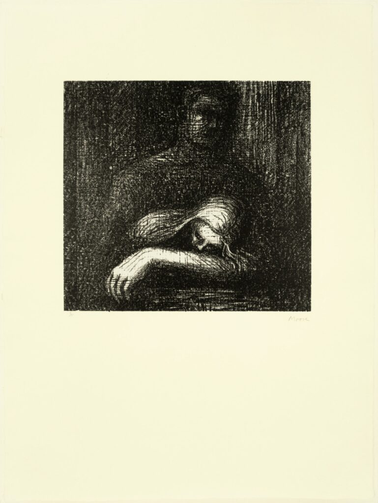 Lullaby: Sleeping Head, 1973, Henry Moore