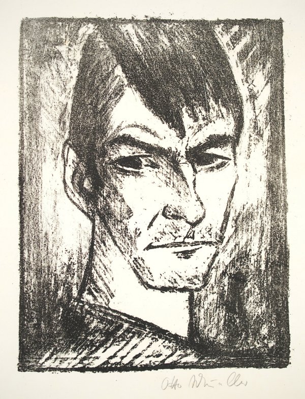 Selbstbildnis Nach Rechts, 1921, Otto Mueller