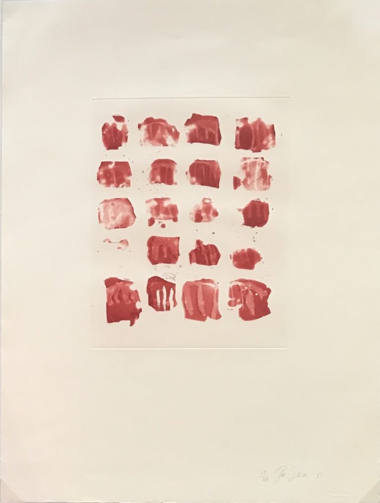 Little Red Shapes, 1991, Pat Steir