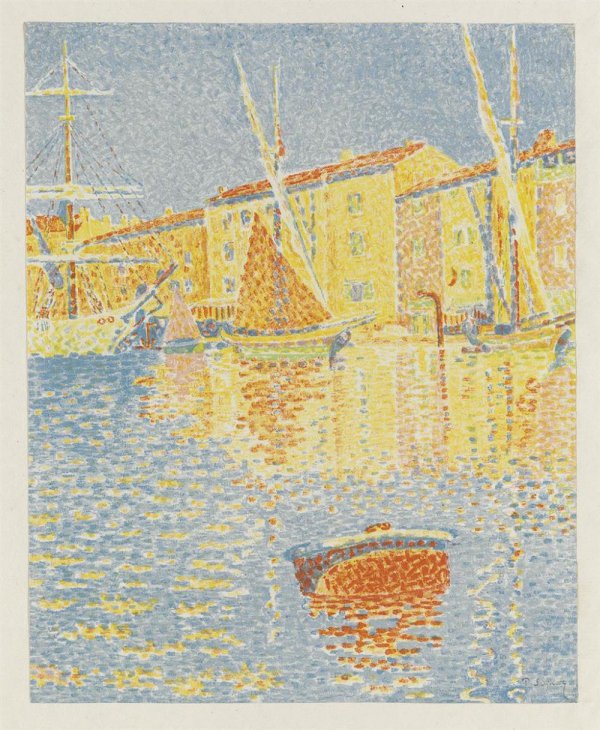 La Bouee (saint-tropez: Le Port) by Paul Signac