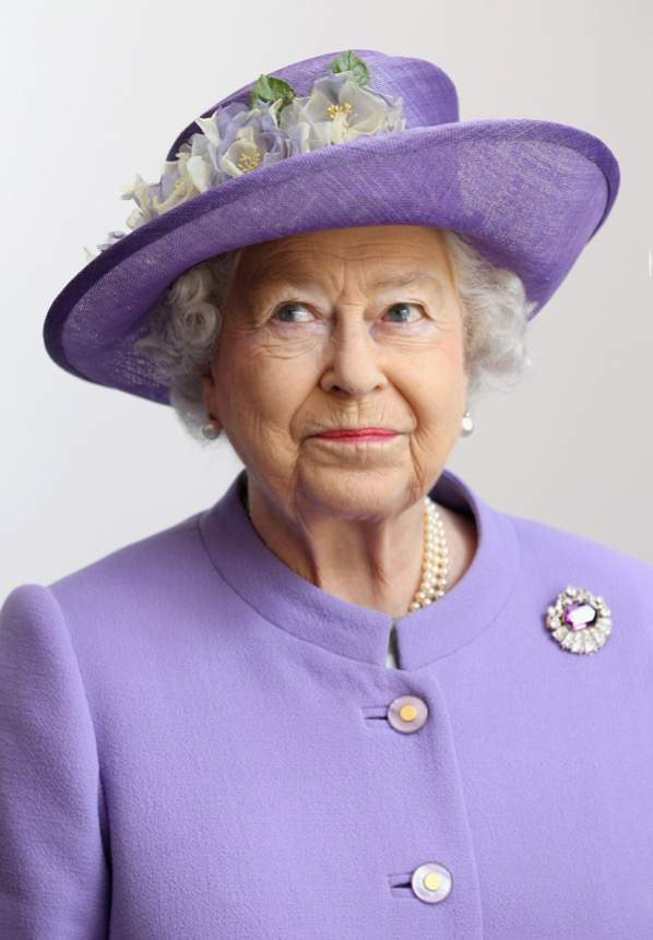 Queen Elizabeth II in Lilac by Chris Jackson