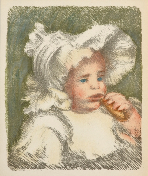 L’enfant Au Biscuit by Pierre Auguste Renoir