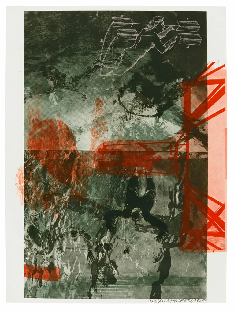 Bait (Stoned Moon Series), 1970, Robert Rauschenberg