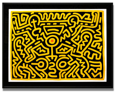 Growing 4, 1988, Keith Haring