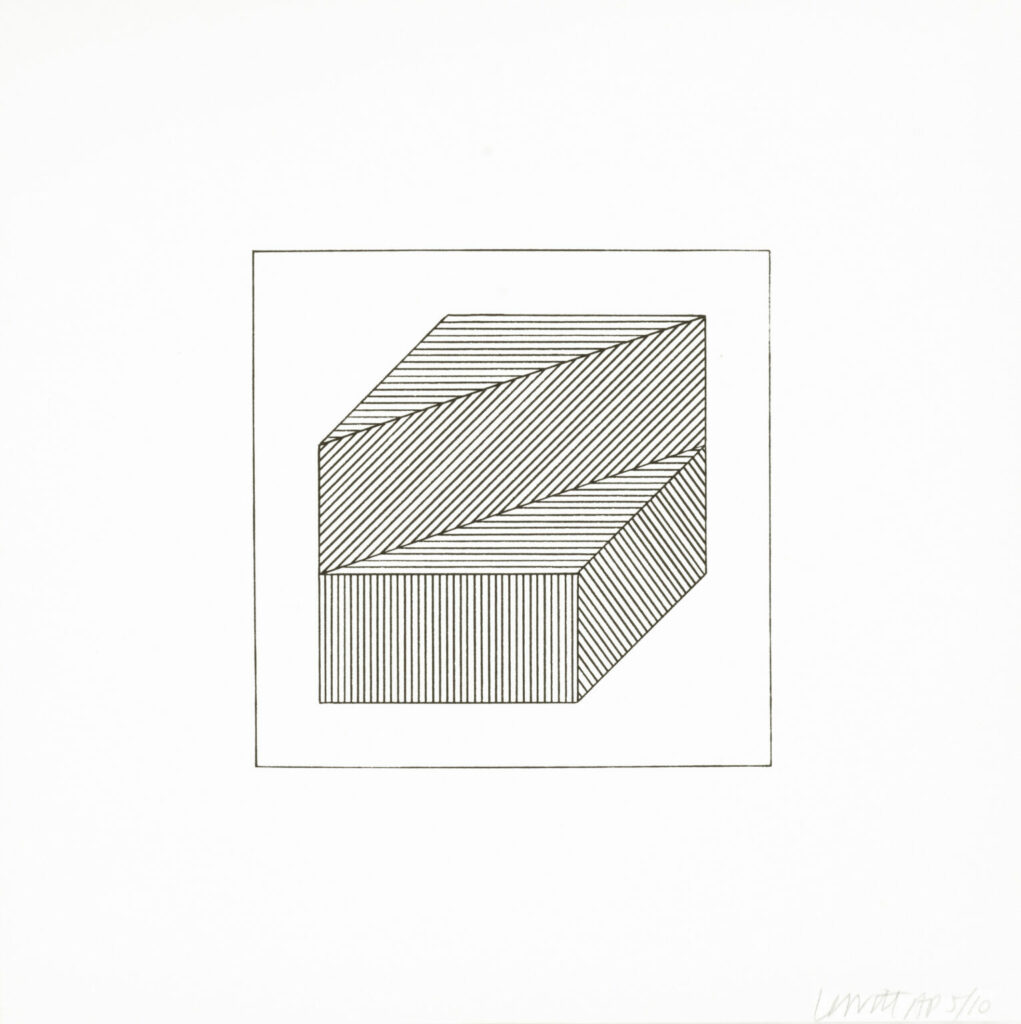 Twelve Forms Derived From a Cube 36, 1984, Sol LeWitt