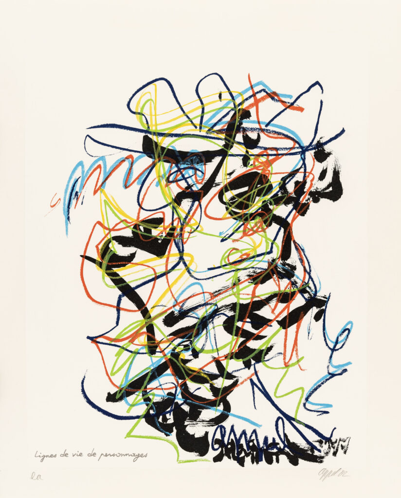 Lignes de vie de personnages, 1982, Karel Appel