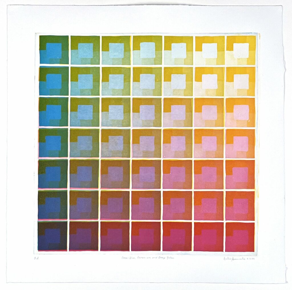 Aquatint Rainbow, 2021, Julia Samuels