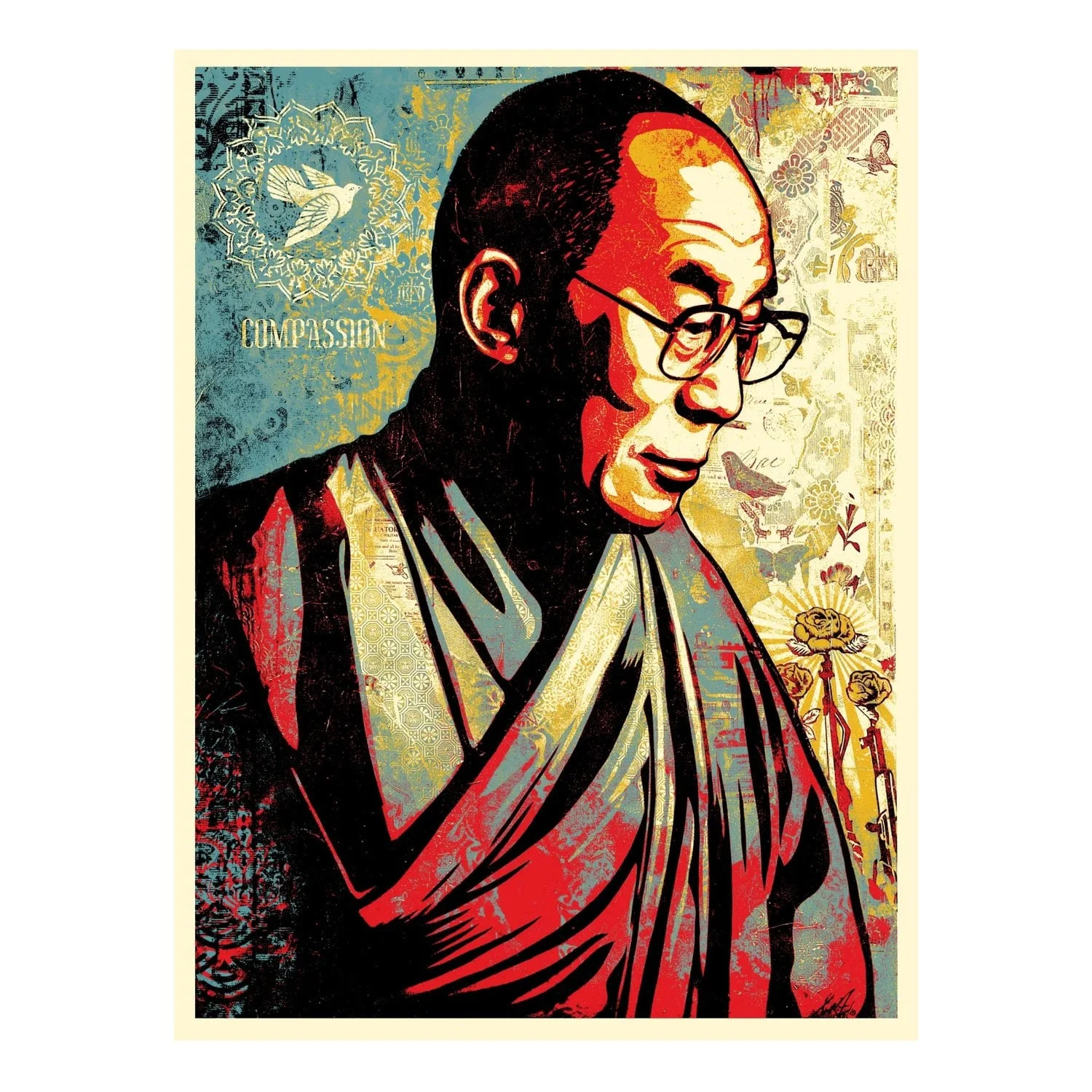 Dalai Lama by Shepard Fairey