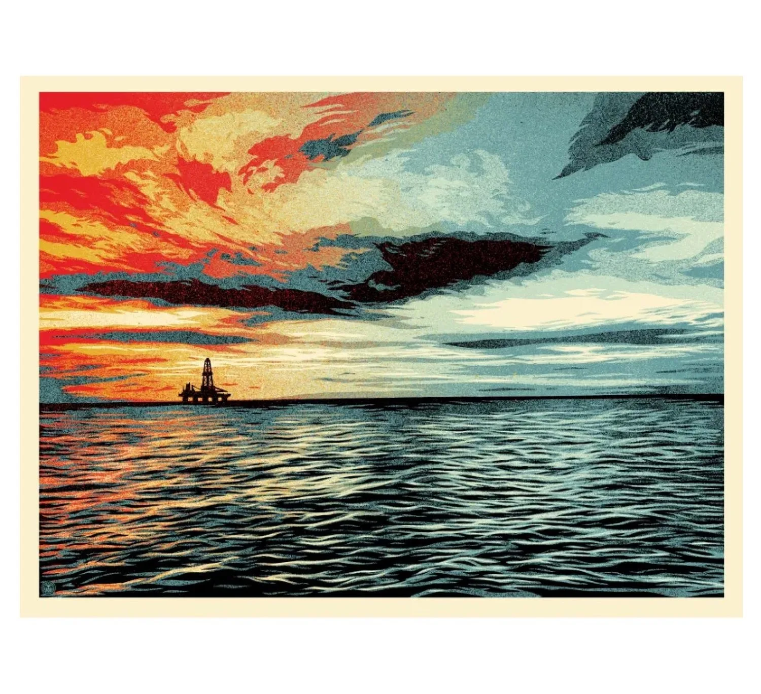 Sunset as the Fall Approaches by Shepard Fairey