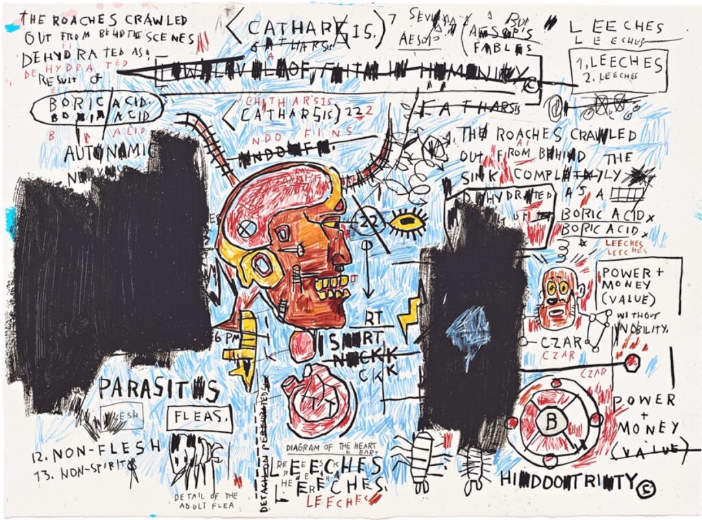 Leeches, 1983, Jean-Michel Basquiat