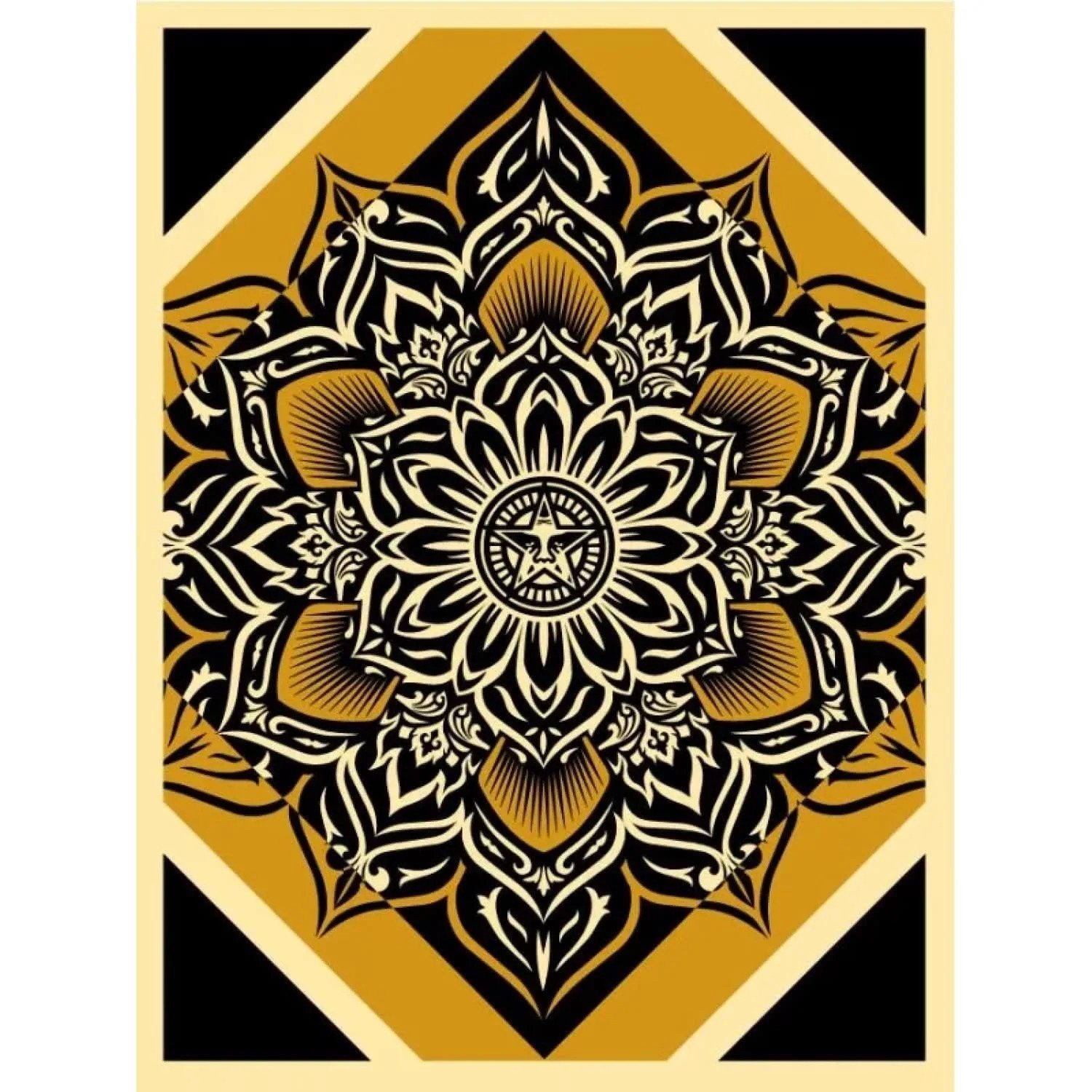 Lotus Diamond, Gold by Shepard Fairey