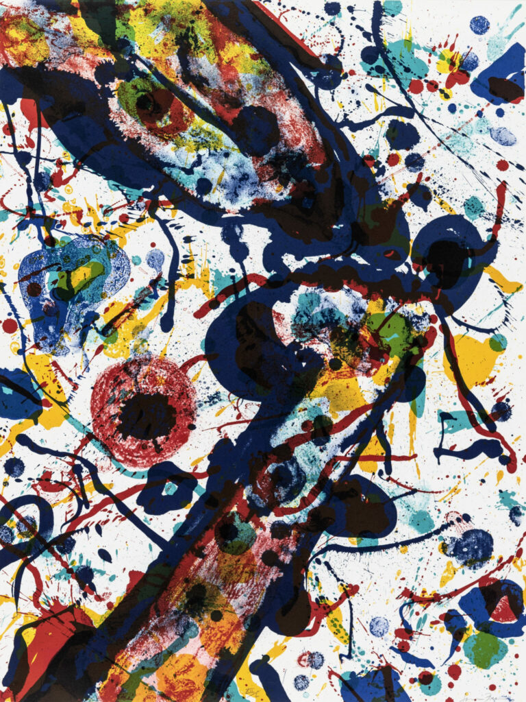 Untitled (Poèmes dans le ciel), 1986, Sam Francis