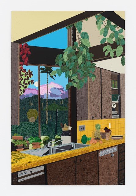 Kitchen Interior, 2022, Jonas Wood, Maune Contemporary