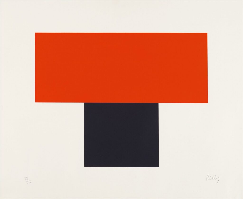 Red-Orange over Black, 1970, Ellsworth Kelly