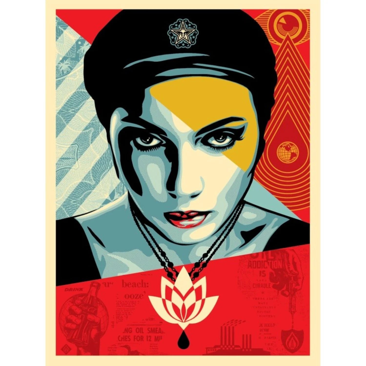 Lotus Woman by Shepard Fairey