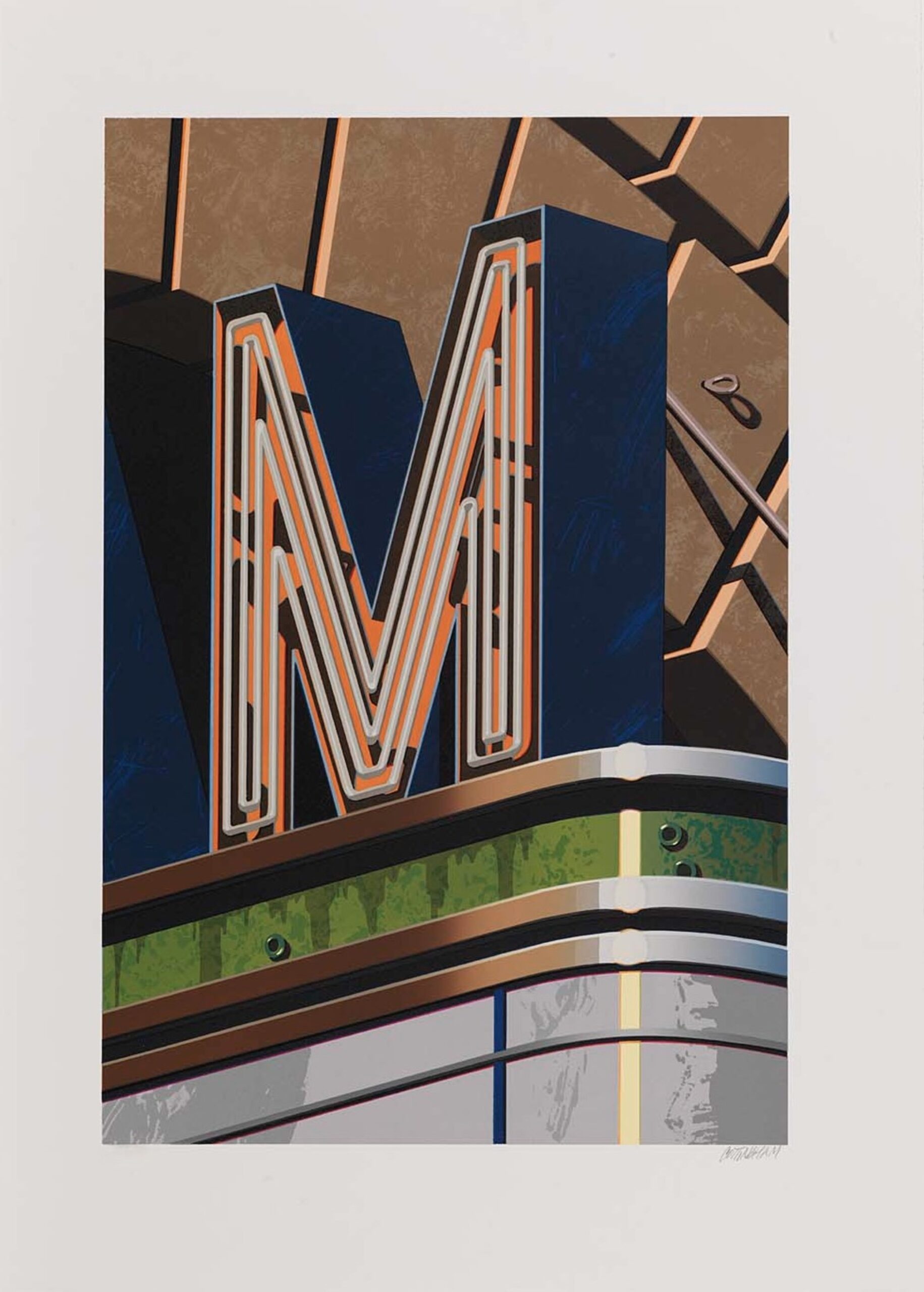 The Letter M by Robert Cottingham