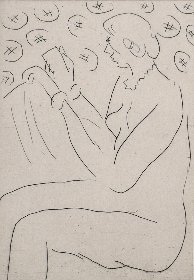 Figure Reading | Figure lisant by Henri Matisse