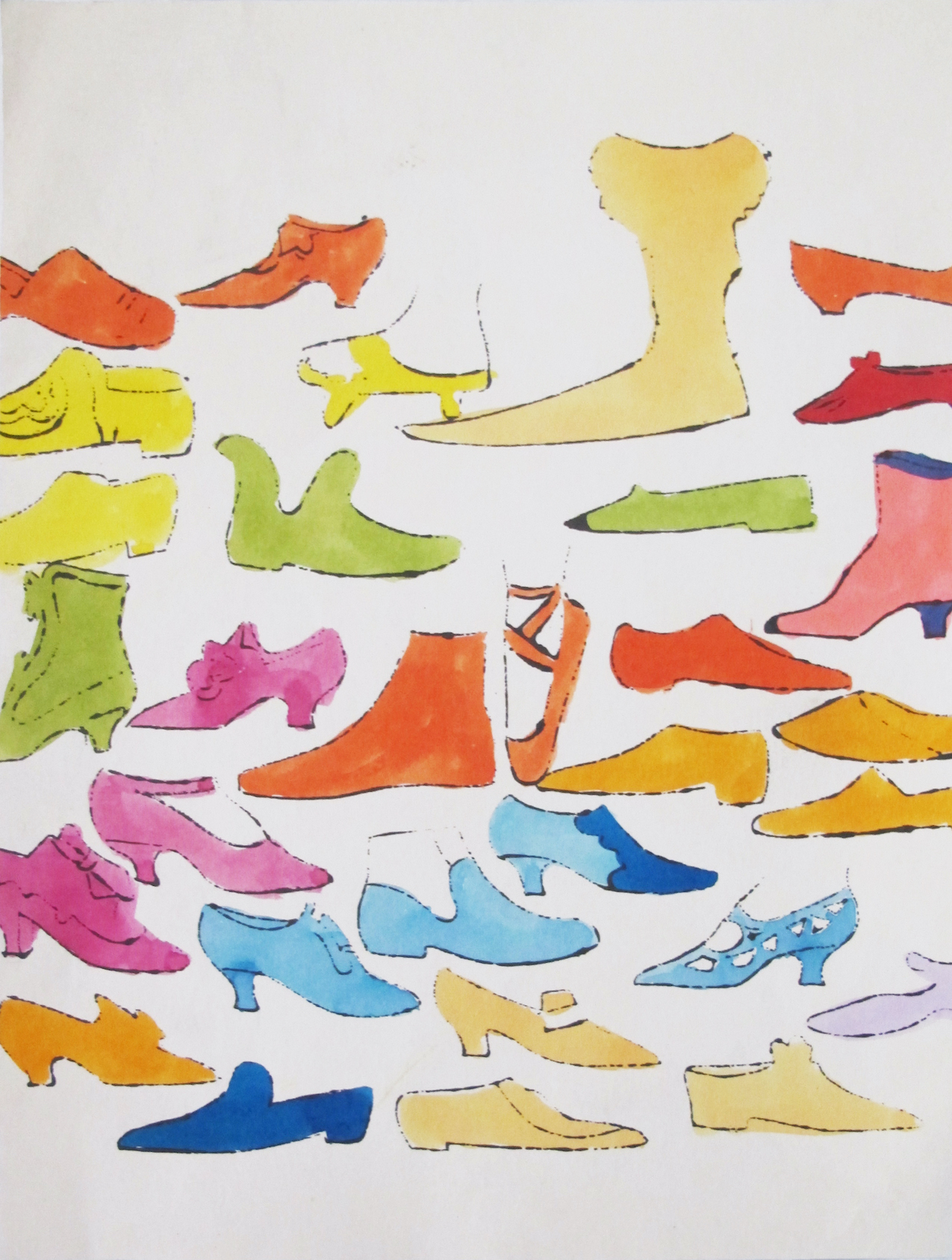 A la Recherche du Shoe Perdu (cover verso) by Andy Warhol