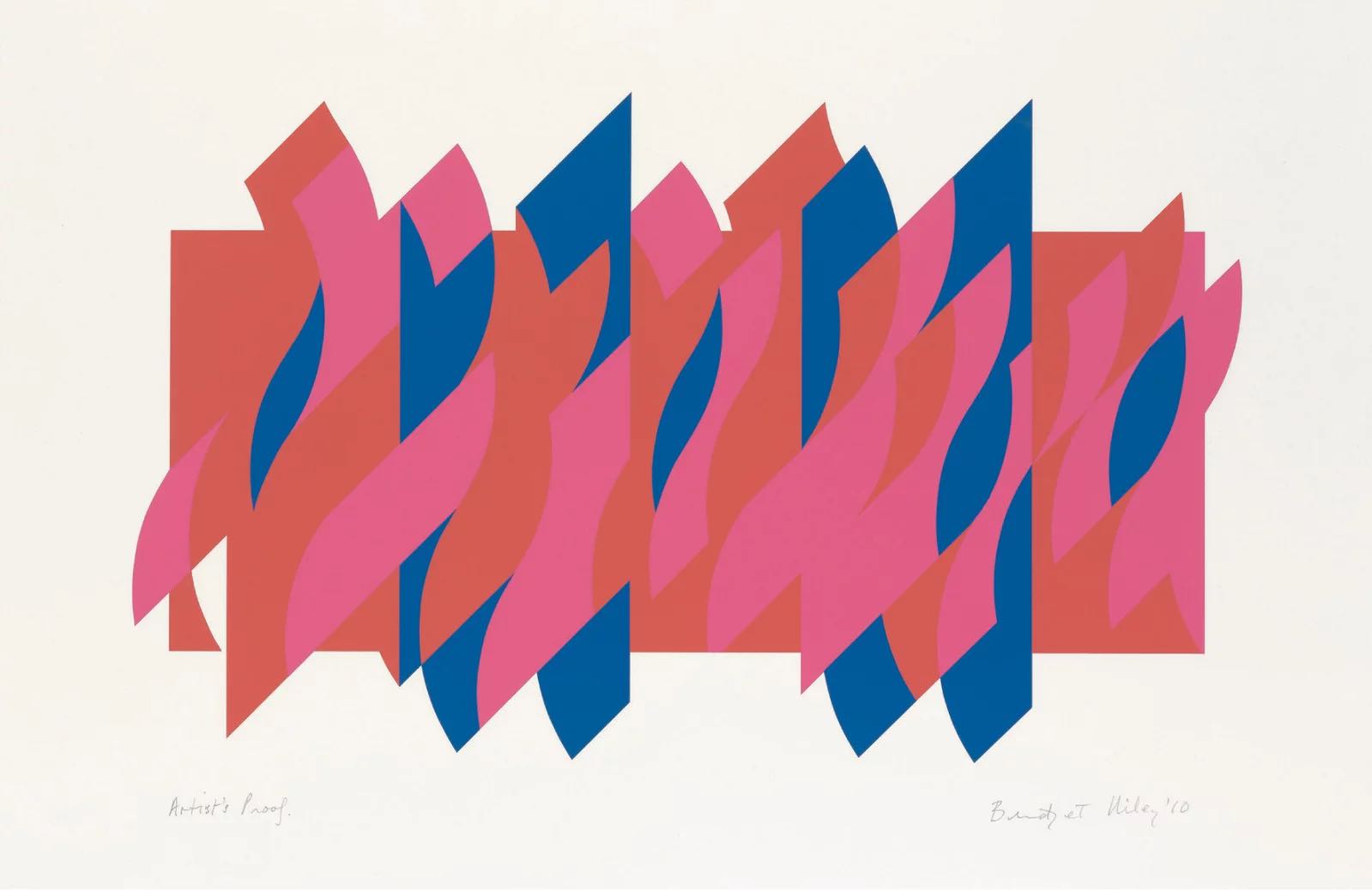 Red Red Blue by Bridget Riley